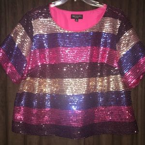 Dressy sequined top